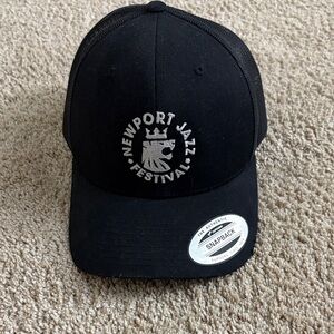 Newport Jazz Festival Black Snapback Hat
